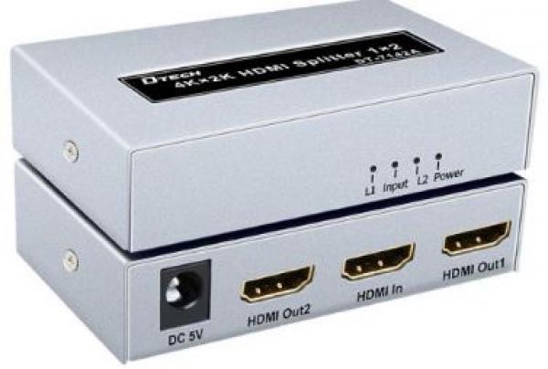 DTECH HDMI 1.4a SPLITTER 1x2 4k*2k 3D