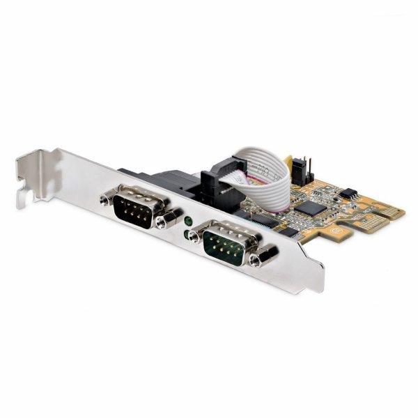 STARTECH PCIe Dual Serial Port Card (DB9, RS232)