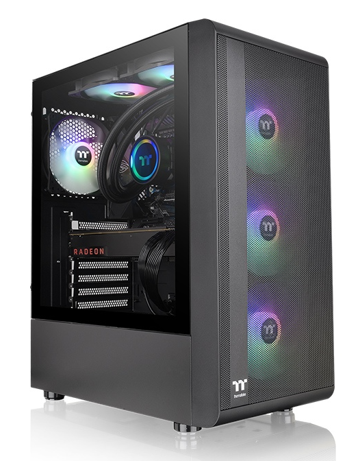 Thermaltake S200 TG ARGB Mid Tower Chassis Black