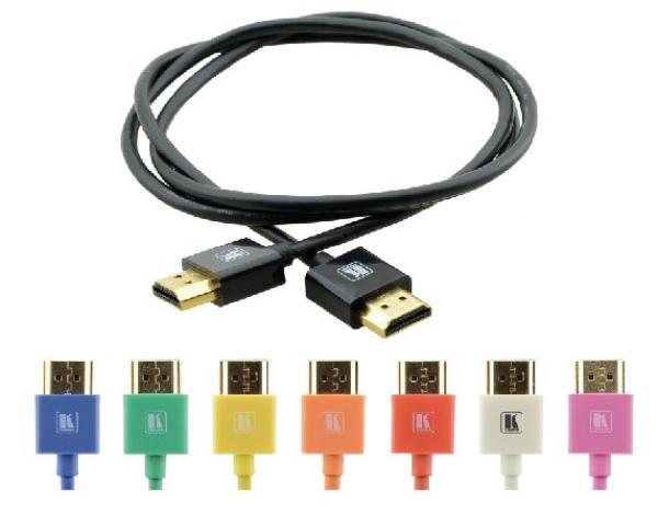 KRAMER C-HM/HM/PICO/BK-6 SLIM HIGH SPEED HDMI CABLE WITH ETHERNET-6FT 1.8M