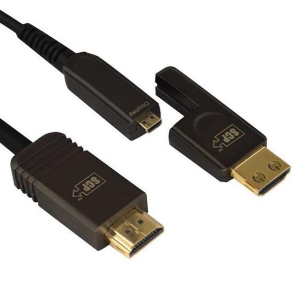 SCP AOC HDMI 2.0 CABLE - DETACHABLE- 18 Gbps, 4K@60 4:4:4 2160p, HDR, HDCP 2.2, 20 METER