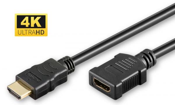 MicroConnect HDMI 2.0 4K, 60Hz, 18Gb/s, musta 1m