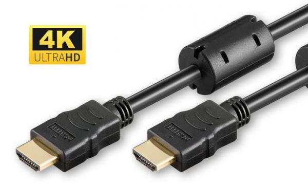 MicroConnect HDMI 1.4 -kaapeli ferriittiytimillä, 7,5 m