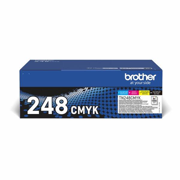 Brother TN248VAL Value pack 1000 page black, 1000 page CMY toners