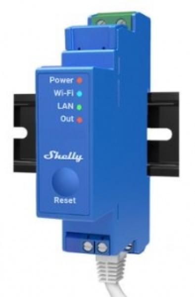Shelly PRO 1 WiFi/LAN rele 1x 230VAC @ 16A Max load 16A