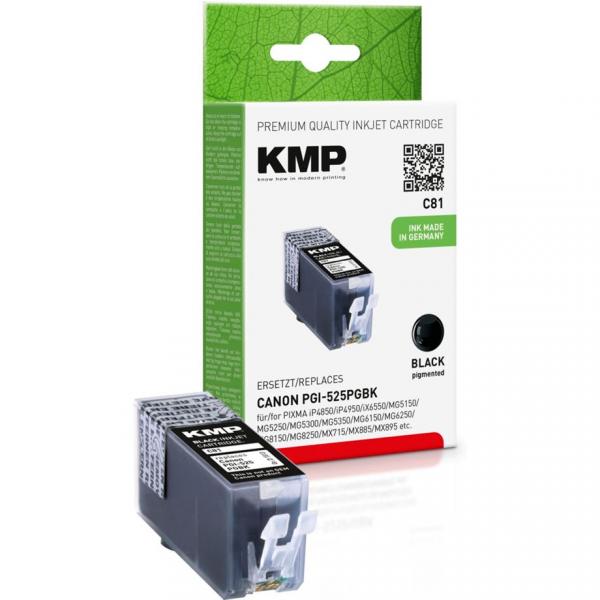 KMP C81 ink cartridge black compatible with PGI-525 PGBK