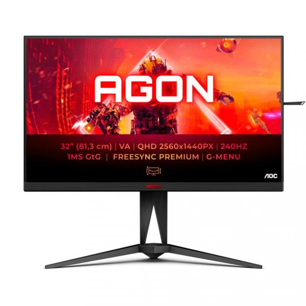 AOC AGON AG325QZN 31.5 2560 x 1440 HDMI DisplayPort 240Hz Pivot Skrm