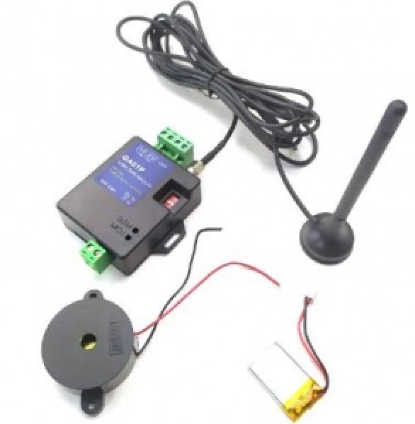 Wafer Mini GSM Alarm, 1x DI + 1x Relay Siren, battery