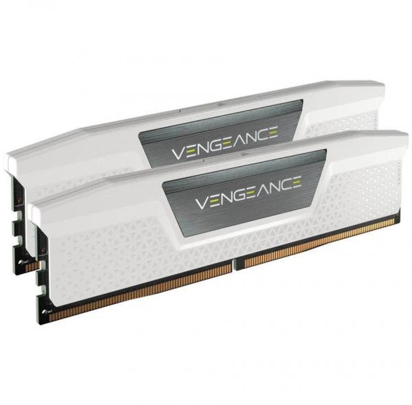 Corsair DDR5 5600MHz 32GB (2x16GB) DIMM Unbuffered Std PMIC XMP 3.0 VENGEANCE DDR5 White Heatspreade
