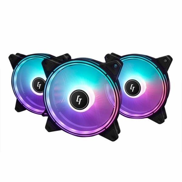 Chieftec 3x RGB Rainbow Fan + Fan Controller