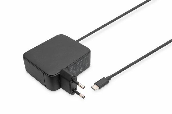 DIGITUS Notebook Charger USB- Pow.Supply 100W GaN PD3.0, black