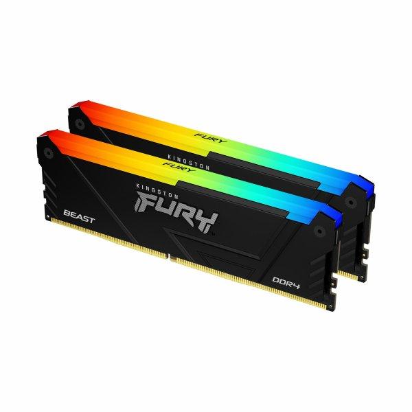 KINGSTON 32GB 2666MT/S DDR4 CL16 DIMM (KIT OF 2) FURY BEAST RGB_