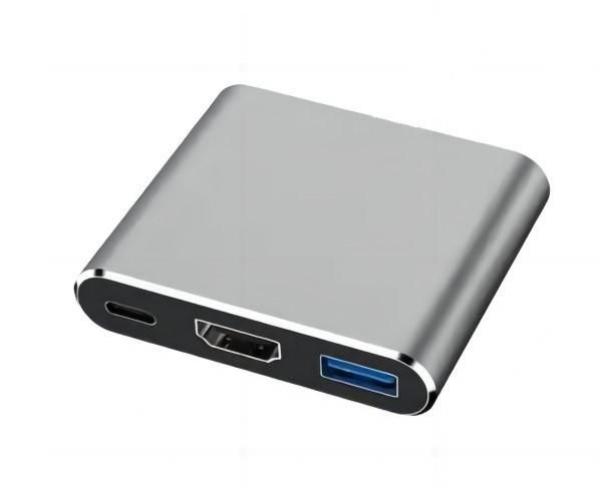 MicroConnect USB-C Multiport Adapter -keskitin, 0,20 m USB 3.0, HDMI,