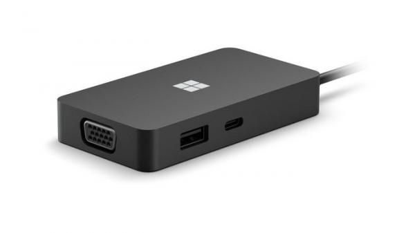 Microsoft USB-C Travel Hub USB 3.2 Gen 2 (3.1 Gen 2) Type-C 10000 Mbit/s musta