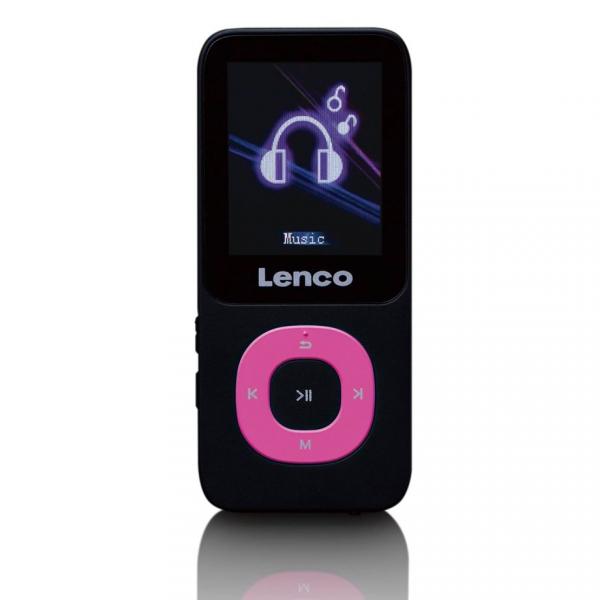 Lenco Xemio-659PK - MP3/MP4-soitin 4 Gt:n micro SD -muistikortilla, vaaleanpunainen