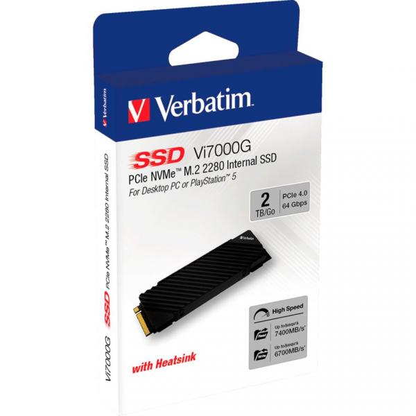 Verbatim Vi7000 PCle NVMe M.2 SSD 2TB                    49368