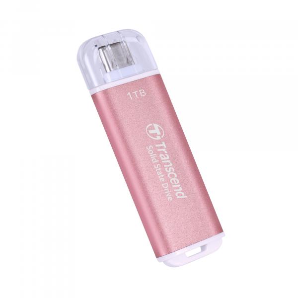 Transcend Solid 1TB Transcend ESD300 Portable SSD USB Type-C Pink