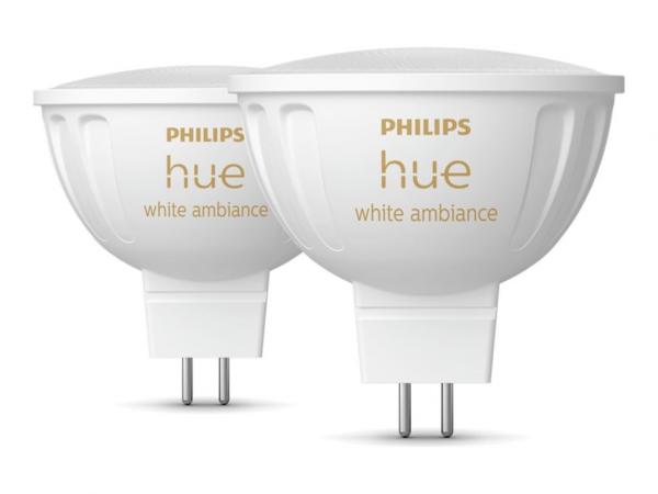 Philips Hue White ambiance LED-spot 5.1W G 400lumen 2000-6500K Varmt til kligt hvidt lys