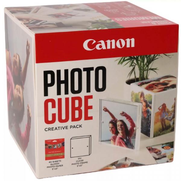 Canon PP-201 13x13 cm Photo Cube Creative Pack White Pink 40 Bl.