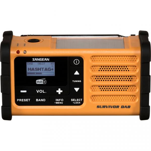 Sangean MMR-88 DAB+ keltainen hätä/kampi/aurinkoradio