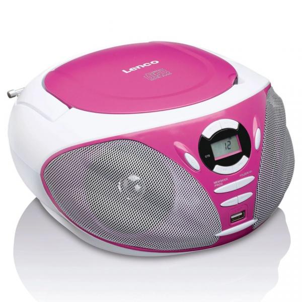 Lenco SCD-300 pink MP3 / CD / USB