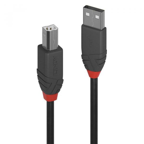 Cable Lindy USB 2.0 to USB-B 2m Black