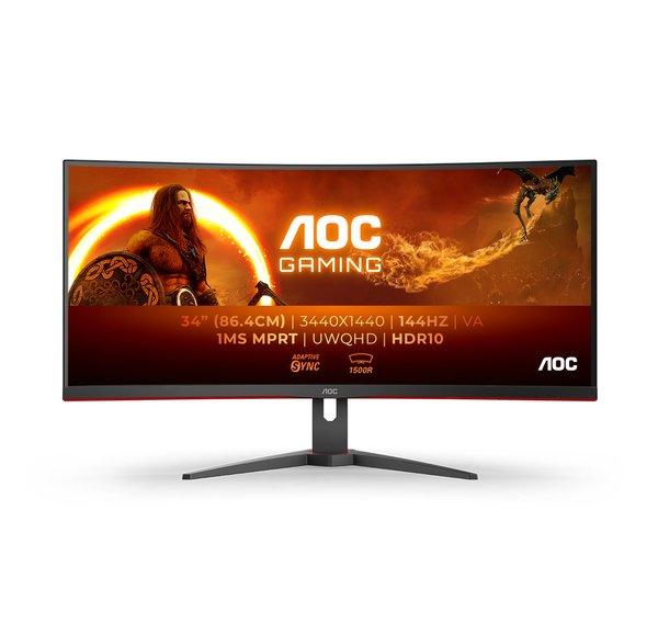 AOC Gaming CU34G2XE/BK 34 3440 x 1440 (UltraWide) HDMI DisplayPort 144Hz
