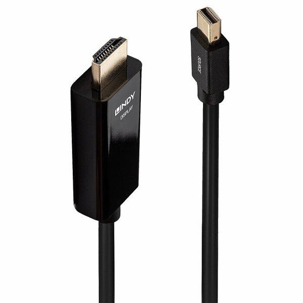 Cable Lindy mini DP to HDMI 2m Black