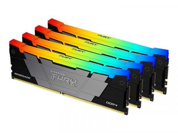 KINGSTON 128GB 3200MT/S DDR4 CL16 DIMM (KIT OF 4) FURY RENEGADE RGB