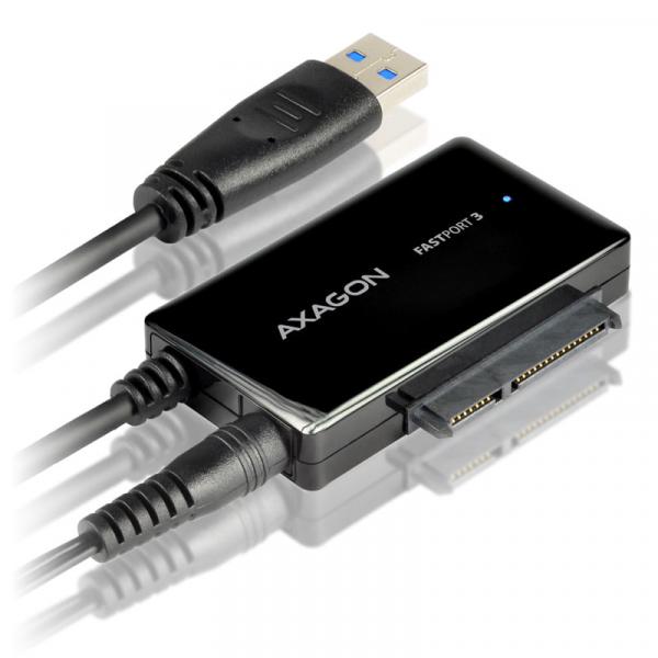 AXAGON ADSA-FP3 FASTPort3 Adapter, USB3.0, HDD/SSD/ODD, SATA 6G - Netzteil