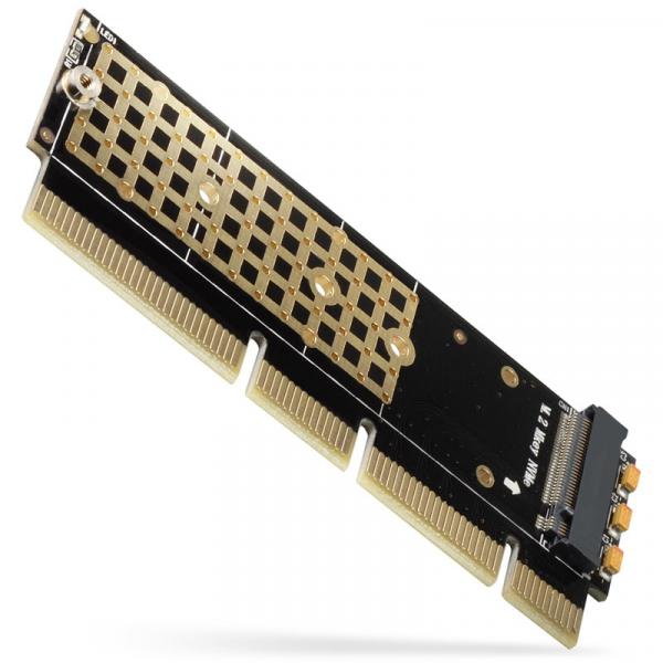 AXAGON PCEM2-1U PCI-E 3.0 16x - M.2 SSD NVMe, 80mm SSD, low profile 1U