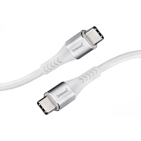 Intenso USB Cable C315C Nylon 1,5m white USB-C / USB-C 60W