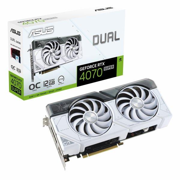 ASUS GeForce RTX 4070 SUPER 12GB DUAL OC WHITE EDITION