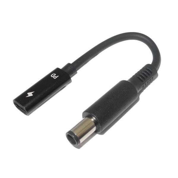 CoreParts Conversion Cable for Dell Convert USB-C to 7.4*5.0mm Connects all Dell Laptop that require 7.4*5.0mm to USB-C Chargers - Upto 100Watt - USB-C to Dell Adapter