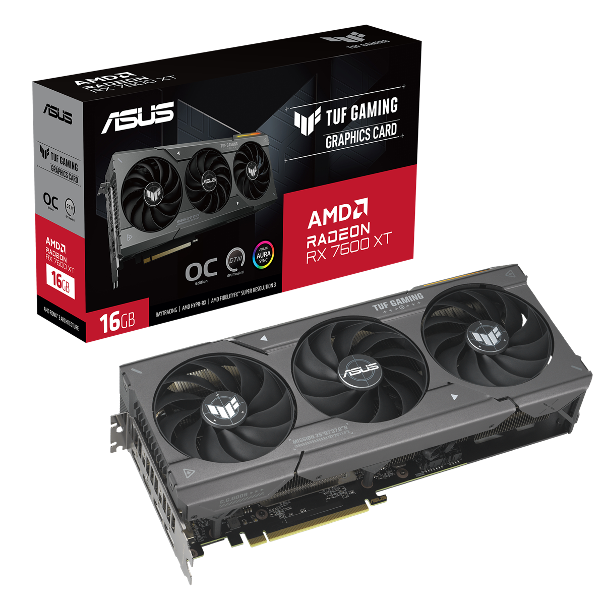 ASUS TUF Gaming Radeon RX 7600 XT 16GB 16GB OC Edition