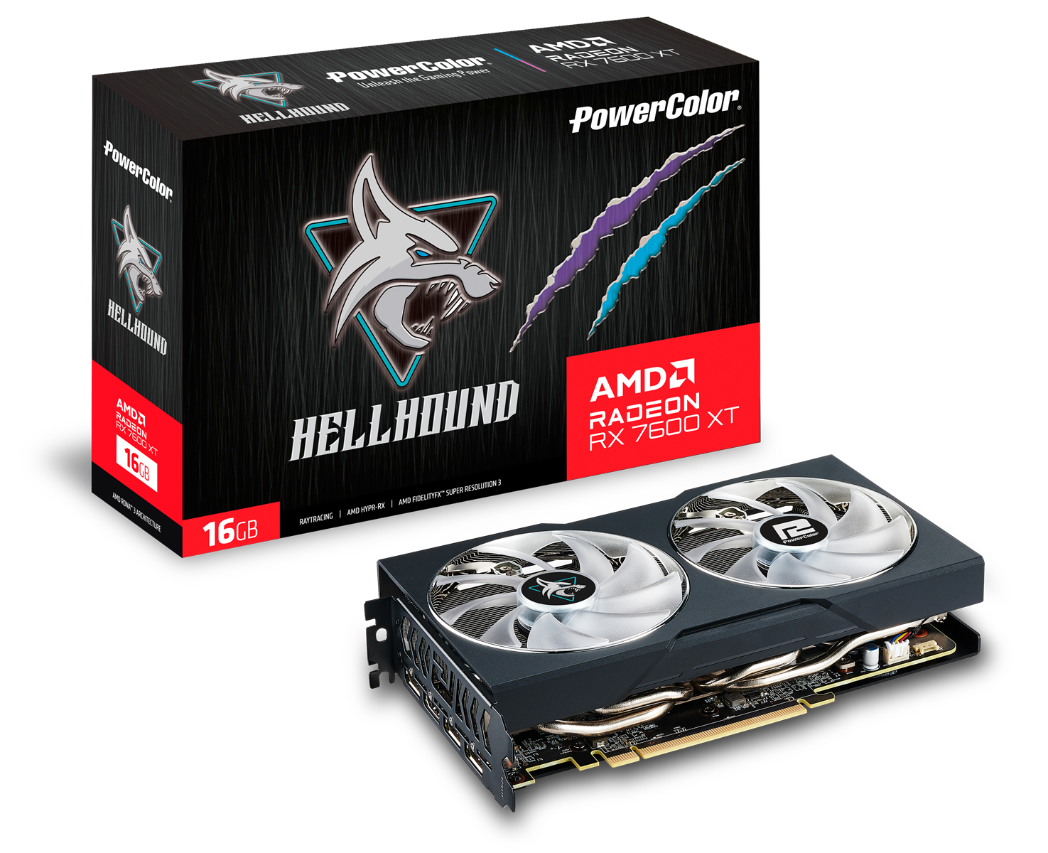 PowerColor Radeon RX 7600 XT Hellhound 16GB GDDR6