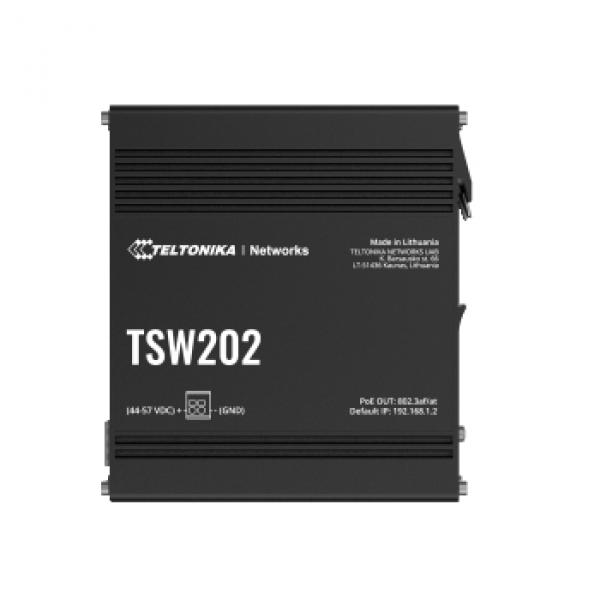 Teltonika TSW202 MANAGED switch 8 x port PoE+ switch with 2 SFP - Switch - Power over Ethernet
