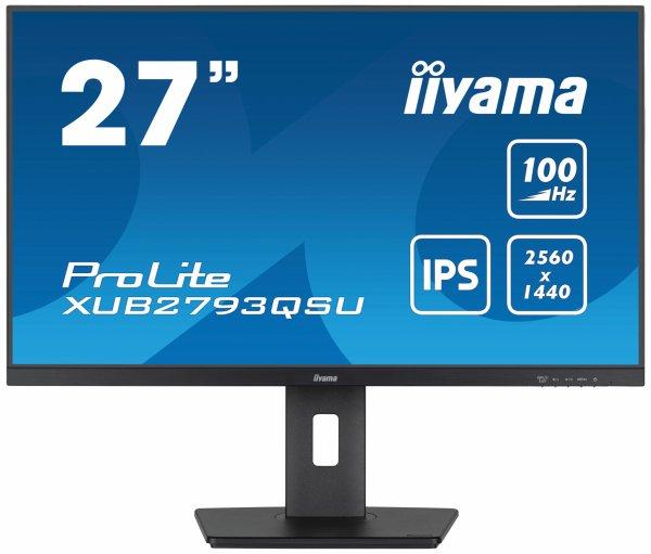 iiyama ProLite XUB2793QSU-B6 27 2560 x 1440 (2K) HDMI DisplayPort 100Hz Pivot Skrm
