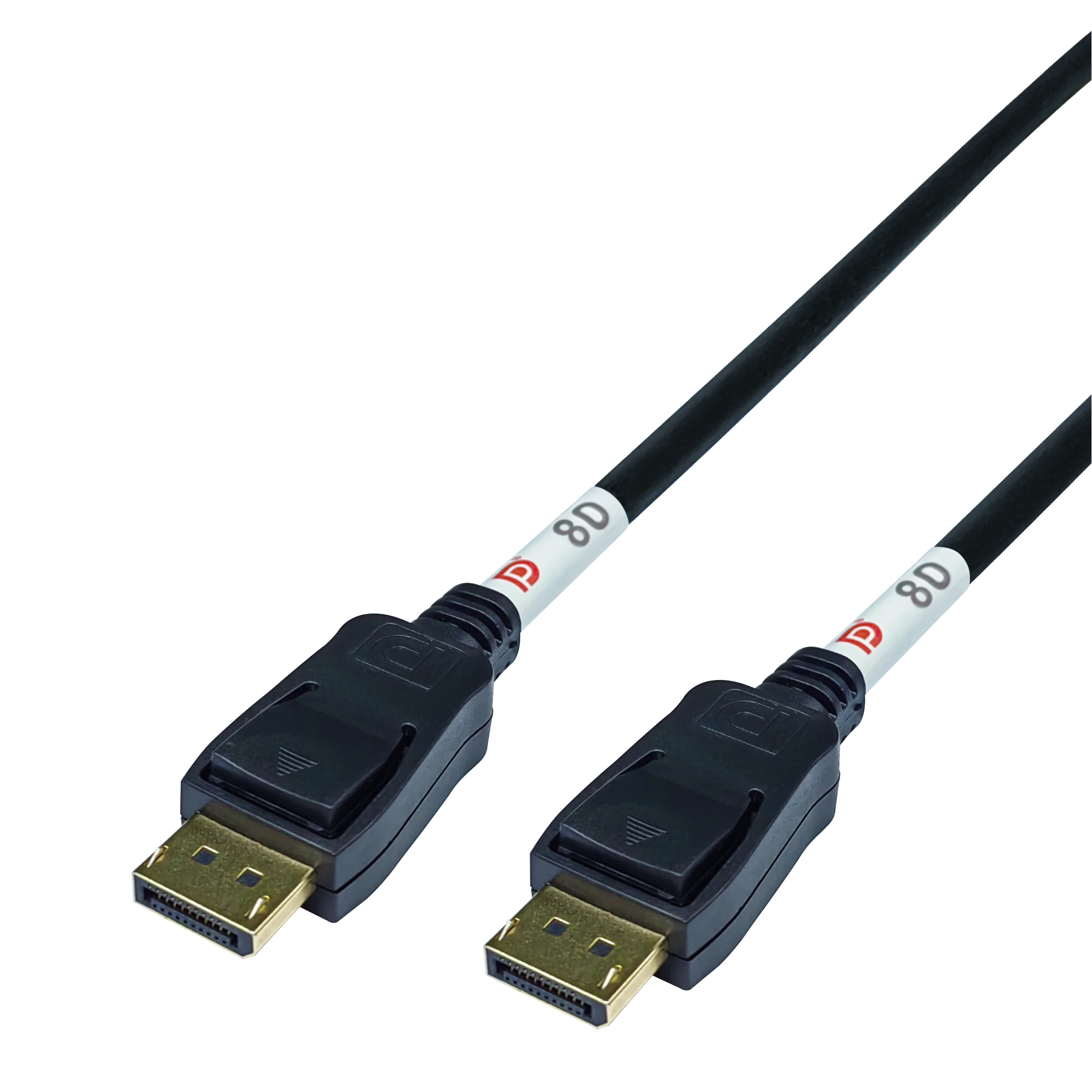 DisplayPort cable, DP 2.1, DP80, 0,5m