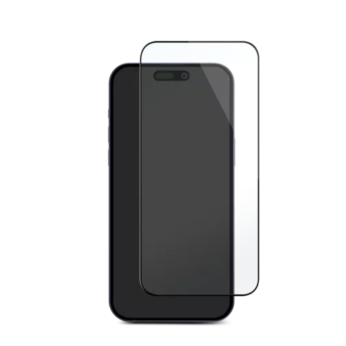Näytönsuoja iPhone 15 Pro Max, karkaistua lasia, tietoturvasuodatin, 2.5D, 9H, oleofobinen