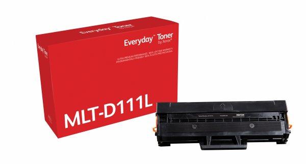 Everyday Suuri kapasiteetti Mustavalko -värikasetti Xeroxilta, Samsung MLT-D111L -yhteensopiva, 2000 sivua- (006R04298)