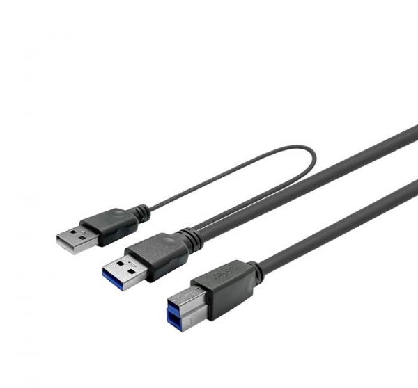 Vivolink USB 3.0 Active 12,5 m kuparikaapeli A uros - B uros 12,5 m (yhteensopiva USB 2.0:n ja USB 3.0:n kanssa)
