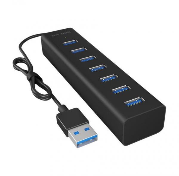 RaidSonic ICY BOX IB-HUB1700-U3 7 Port USB 3.0 Hub