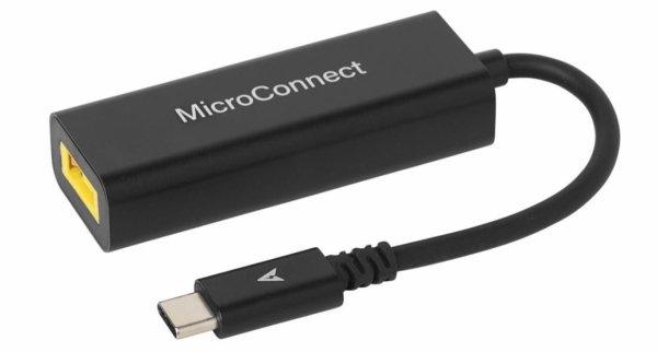 MicroConnect - Stikadapter - Slim Tip  from USB-C (han) - 20 V - 3 A - Power Delivery -tuki - lajittelu - lajittelu