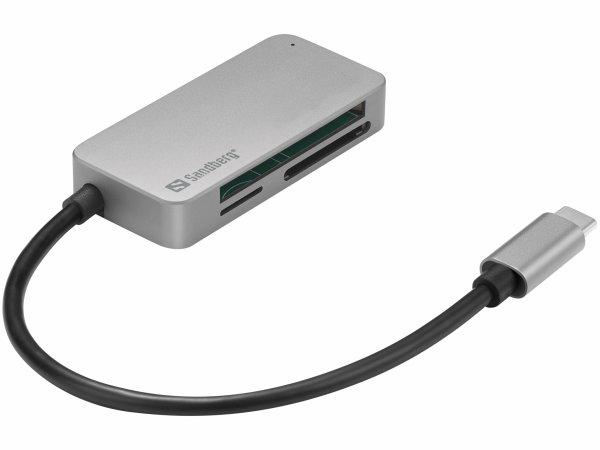 Sandberg USB-C Multi Card Reader Pro Kortlser USB-C