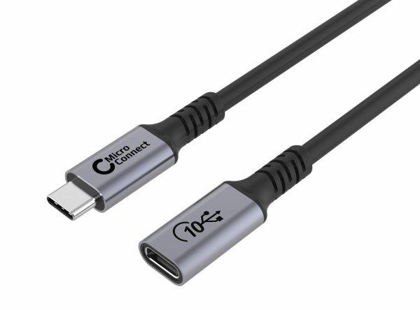 MicroConnect Premium USB 3.2 Gen 2x2 USB Type-C 1.5m Sort