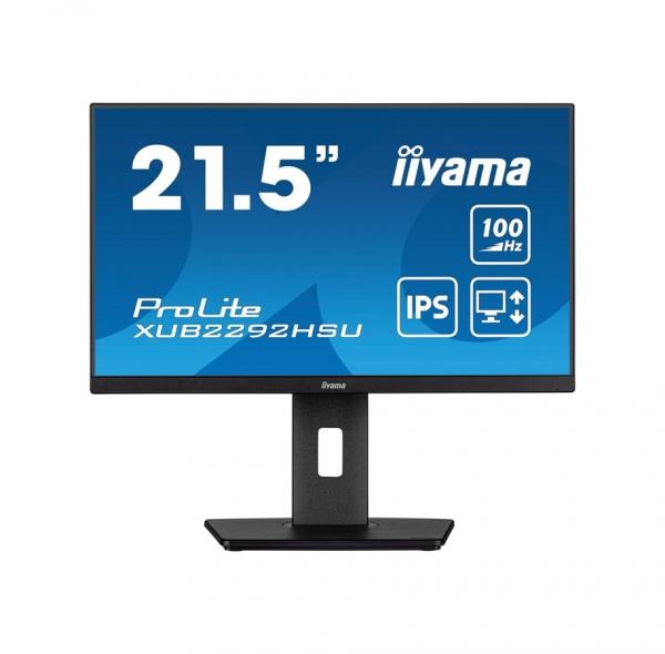 iiyama ProLite XUB2292HSU-B6 22 1920 x 1080 (Full HD) HDMI DisplayPort 100Hz Pivot Skrm