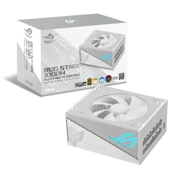 ASUS ROG STRIX 1000W GOLD AURA WHITE Edition 80+ Gold Fully Modular ATX 3.0