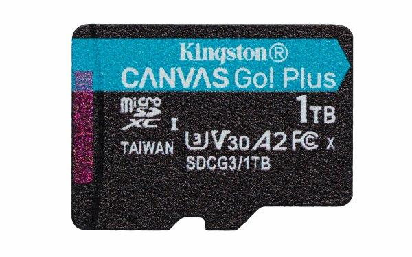 Kingston Canvas Go Plus 1TB microSDXC 170R A2 U3 V30 Single Pack w/o ADP