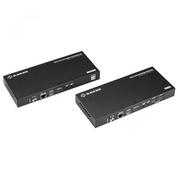 Black Box KVM-Extender 4K@60Hz, HDMI, USB 2.0, HDBT 2.0 CAT5e/6/6A KVM / audio / seriel / USB forlnger